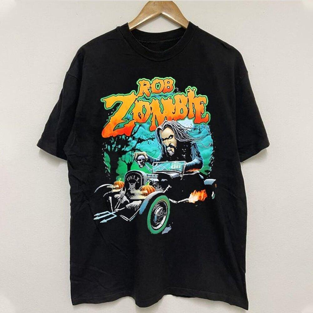 New Rob Zombie World Tour Graphic T-Shirt Rock Music Fan Concert Tee 159